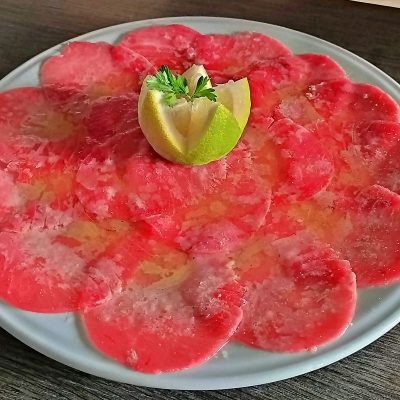 Carpaccio de serra / atum / polvo